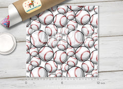 BaseBall Patterned Vinyl/ Indoor / Outdoor/ Heat Transfer Vinyl- 935