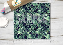 Tropical Palm Leaves Patterned HTV 1214
