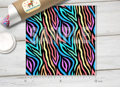 Rainbow zebra Pattern Printed HTV-827