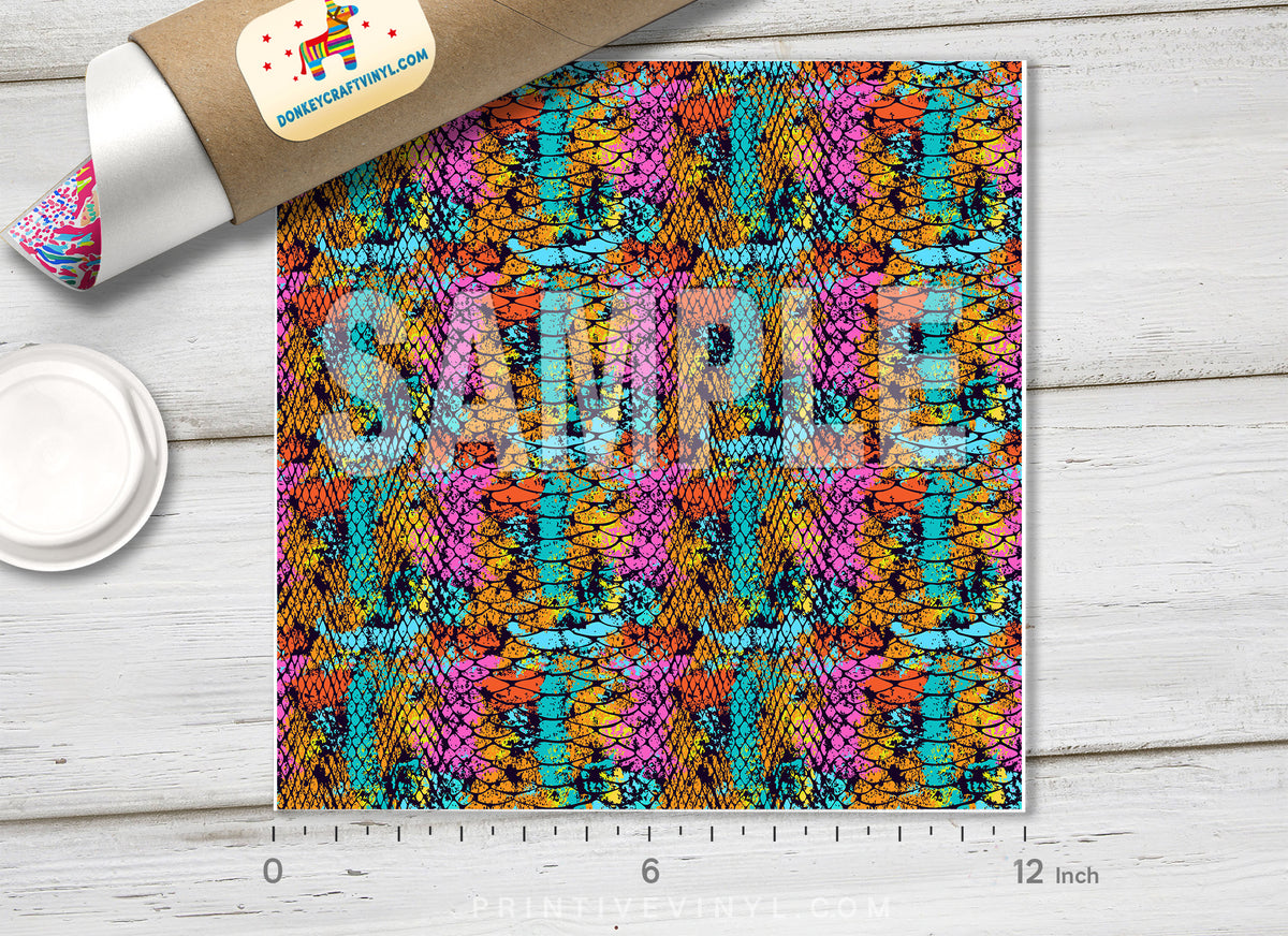 Snake skin Patterned HTV 949