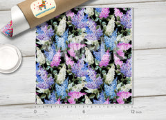 Watercolor lilac flower     Patterned HTV 669