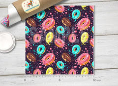 Donut glaze and sprinkles Printed Heat Transfer Vinyl-531