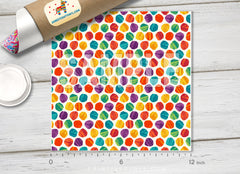 Abstract Colorful Dots Patterned HTV- 928