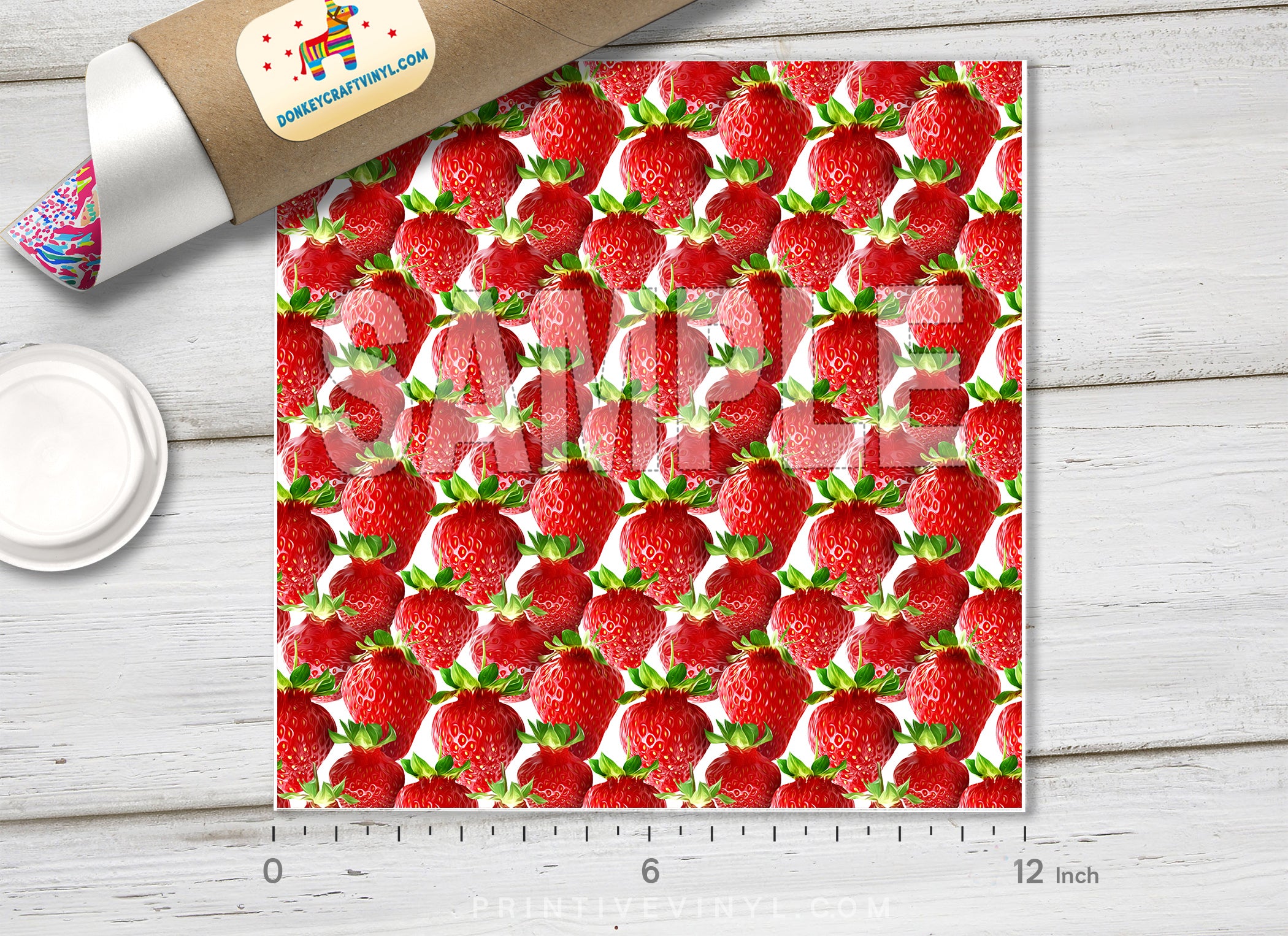 Strawberry Fruits  Patterned HTV 1135