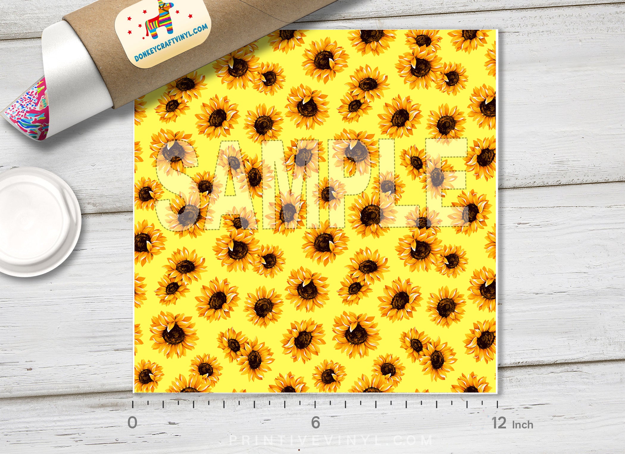 Sunflowers Patterned HTV 749