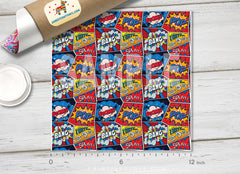 Retro Pop Art Comic Book Patterned HTV 118