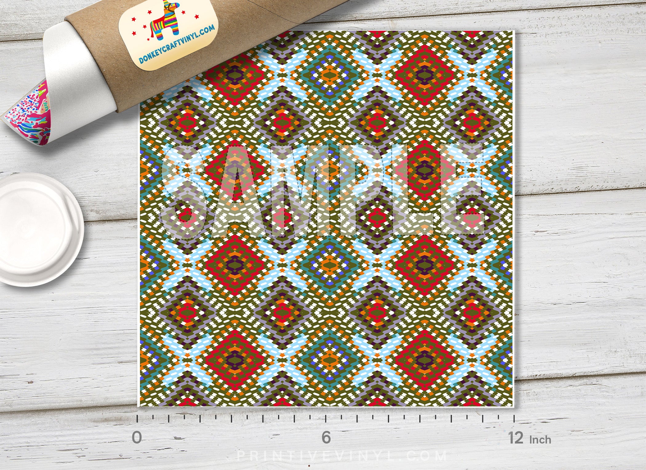 Pattern Htv Project Ethnic Geometric Pattern Printed HTV – Donkey Craft Vinyl
