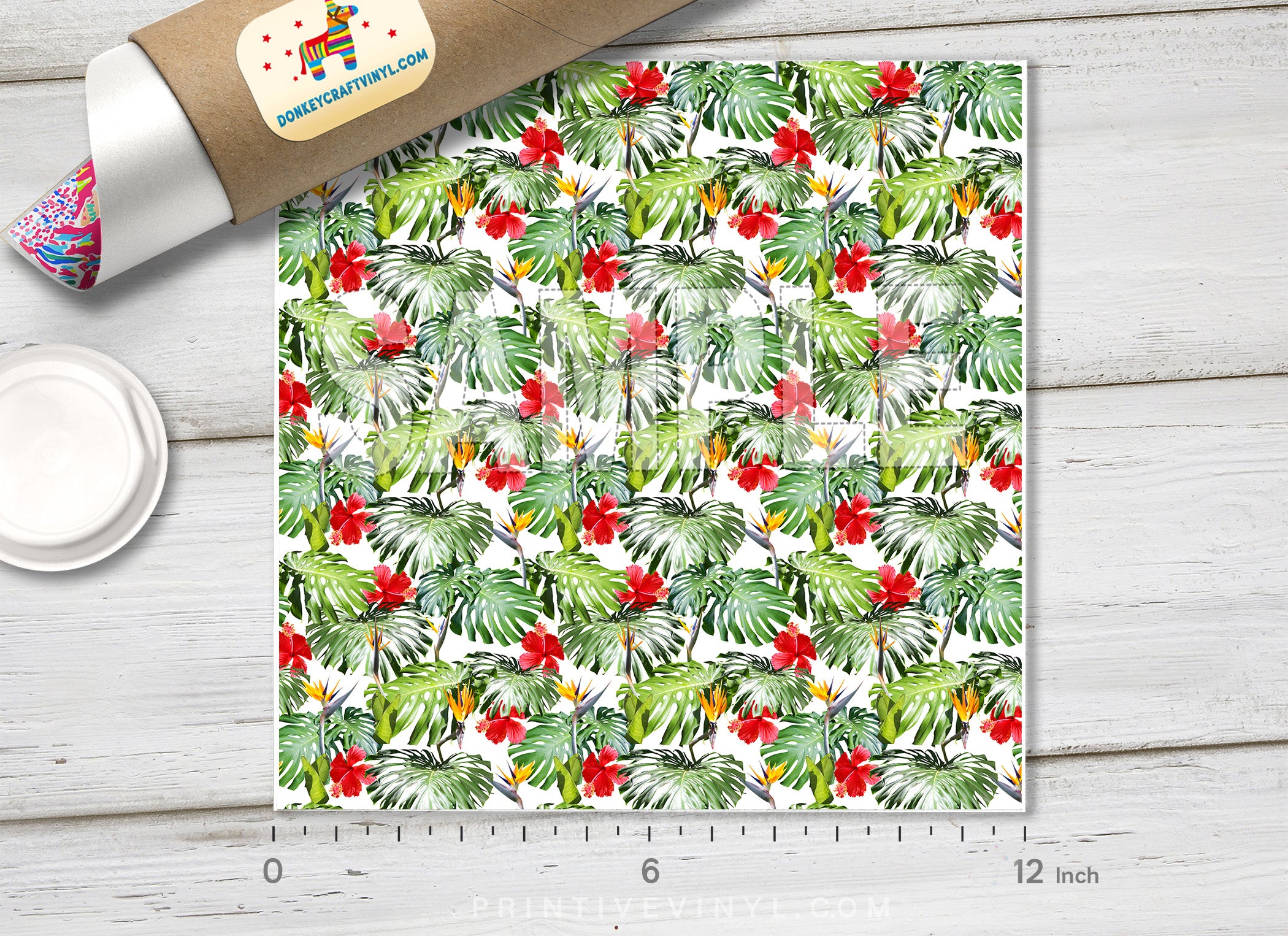 Tropical Patterned Adhesive Vinyl 163