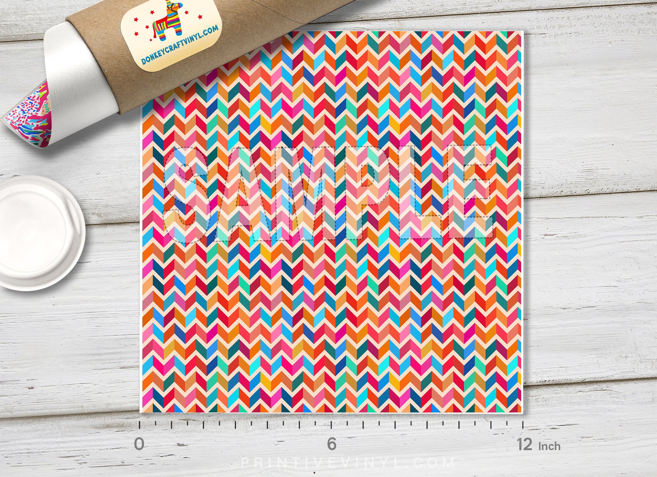 Colorful ZigZag Line      Patterned HTV 232