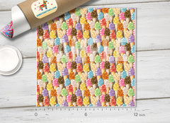 Ice Cream Patterned Adhesive Vinyl 209