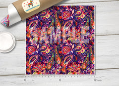 Ethnic Floral Paisley Patterned HTV 204