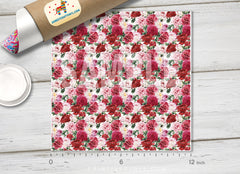 Watercolor Flowers Patterned HTV 551