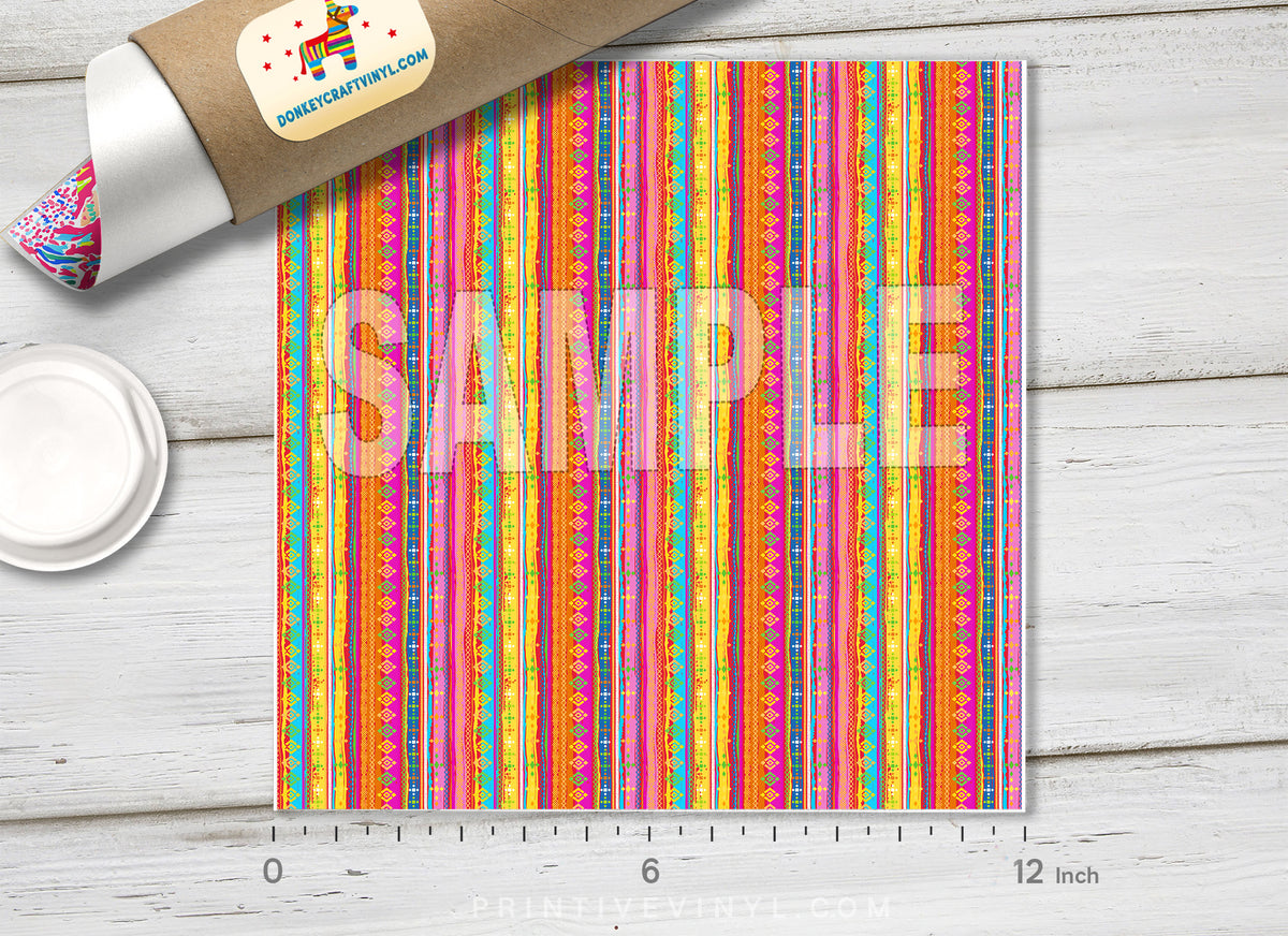 Ethnic Tribal boho  Patterned HTV 128 - Donkey Craft Vinyl