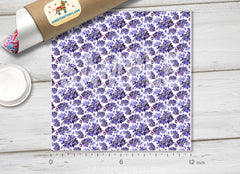 Lilac Flowers Patterned HTV  957