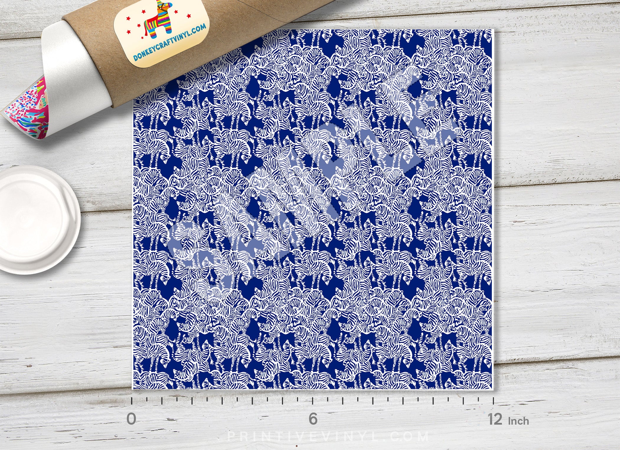 Flocking Pattern Lilly P Inspired Zebra Flock Pattern Printed Vinyl, Pattern HTV ...