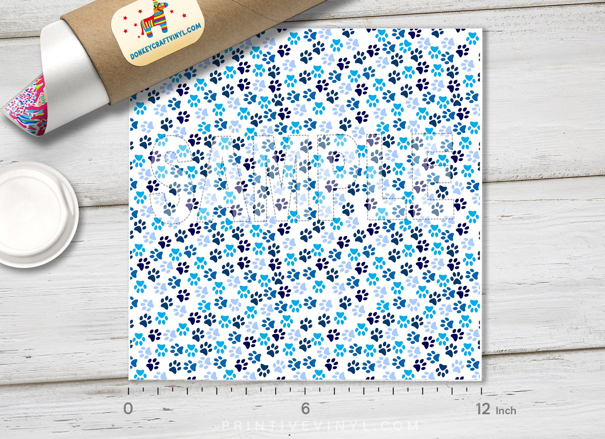 Dog Paw Patterned HTV 1398