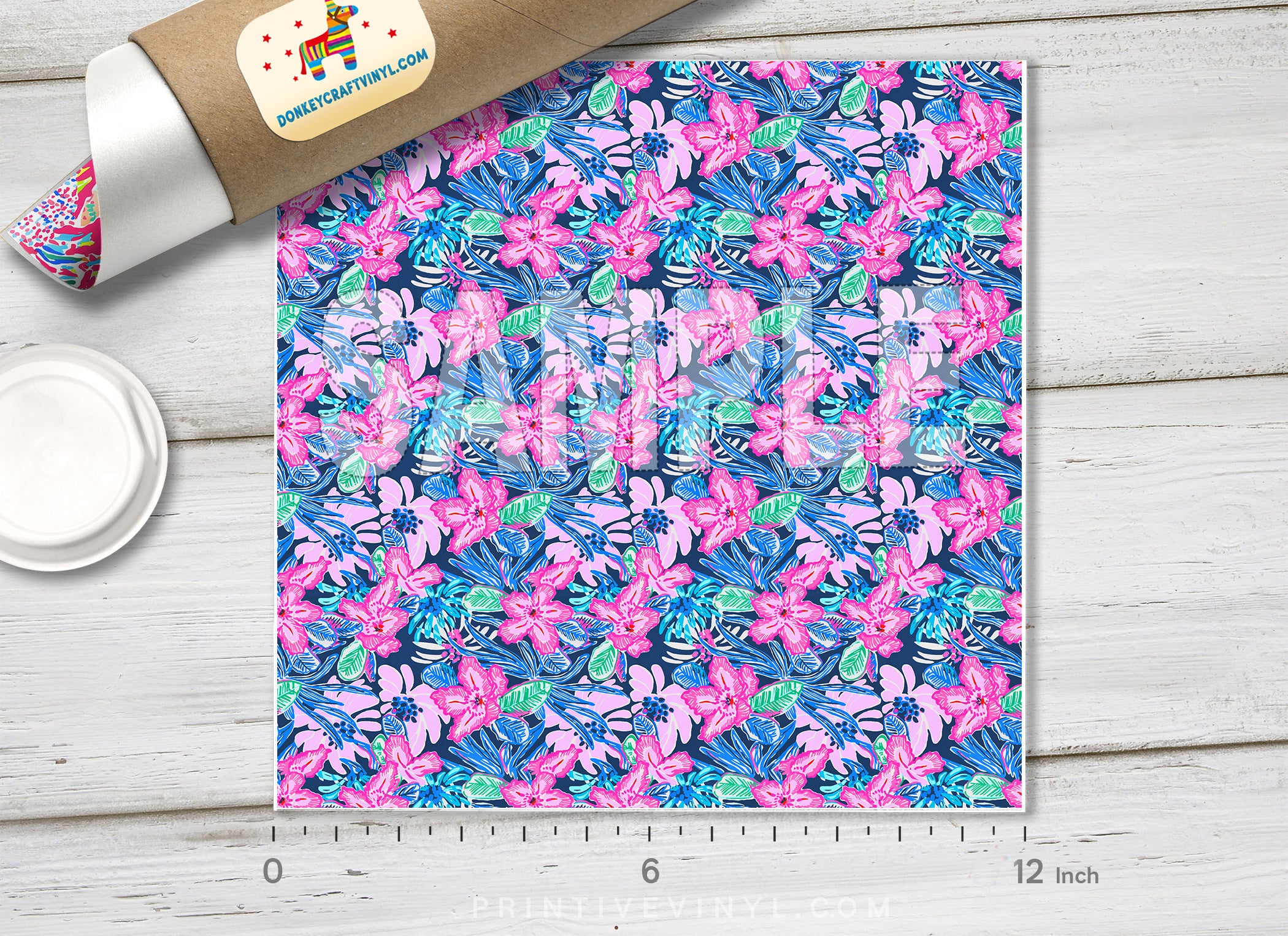 Floral Lilly inspired Patterned HTV L127