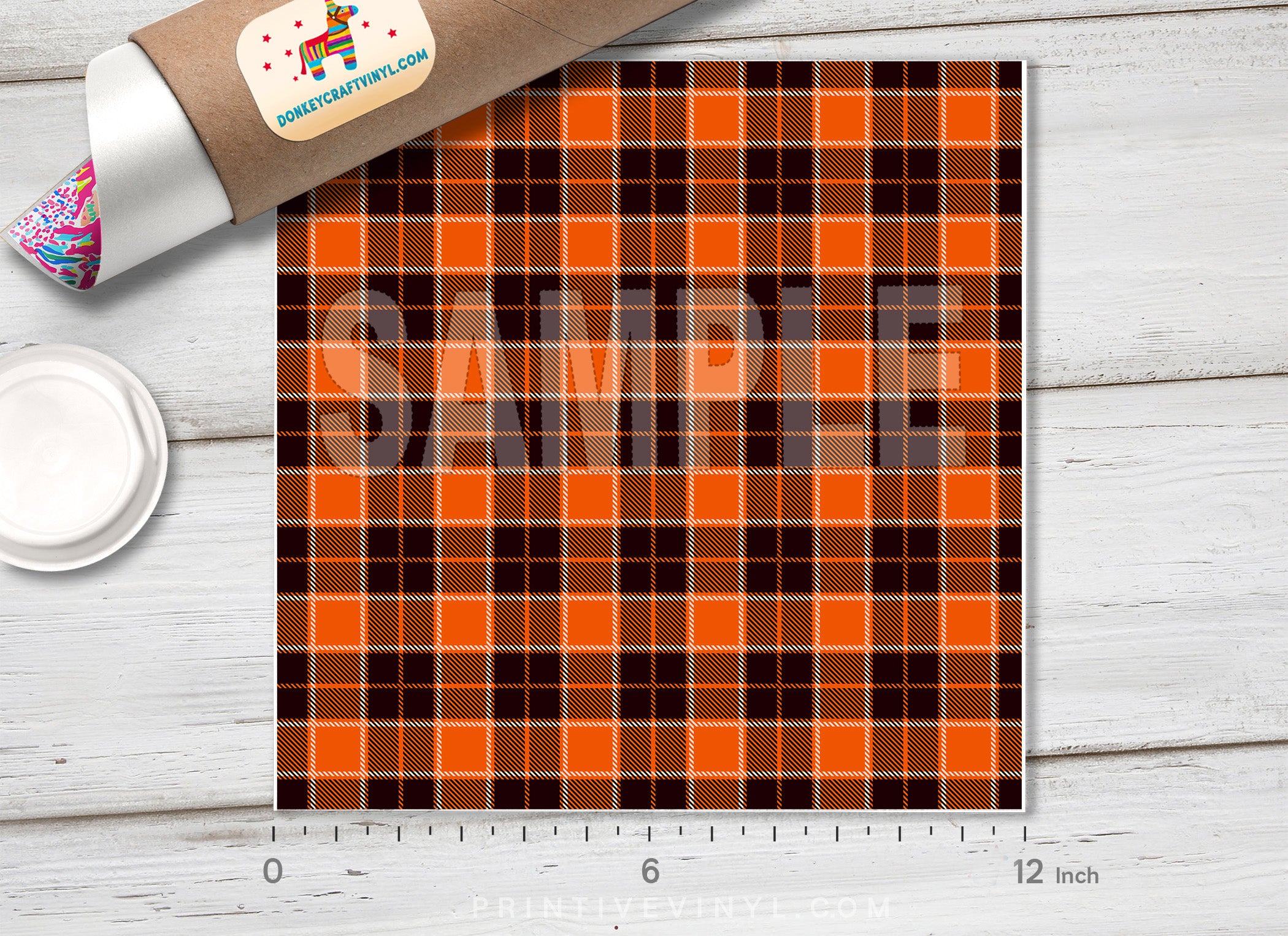 Plaid Pattern Adhesive Vinyl 567