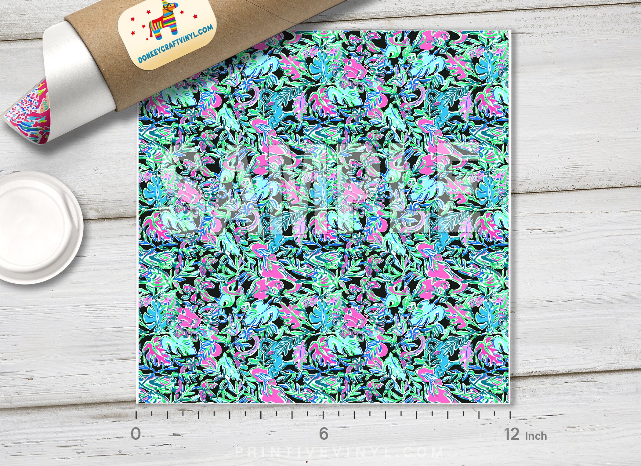 Floral Lilly inspired Patterned HTV L126