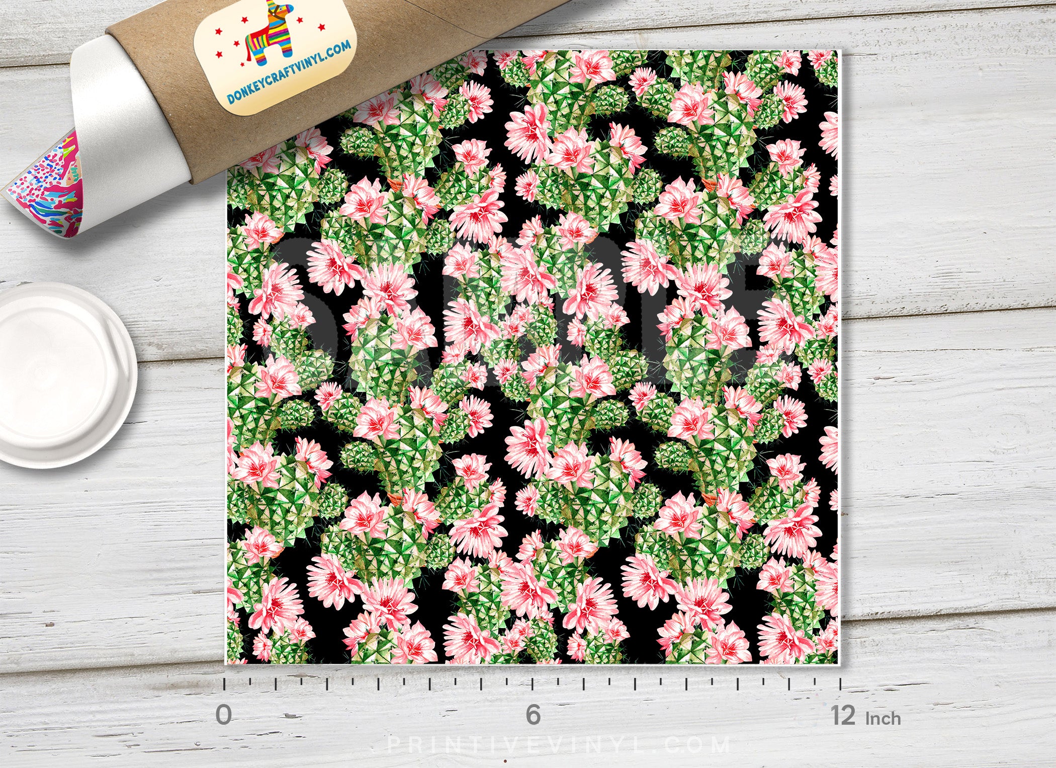 Cactus Pattern Adhesive Vinyl 522