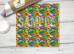 Comic Book Patterned HTV 1373