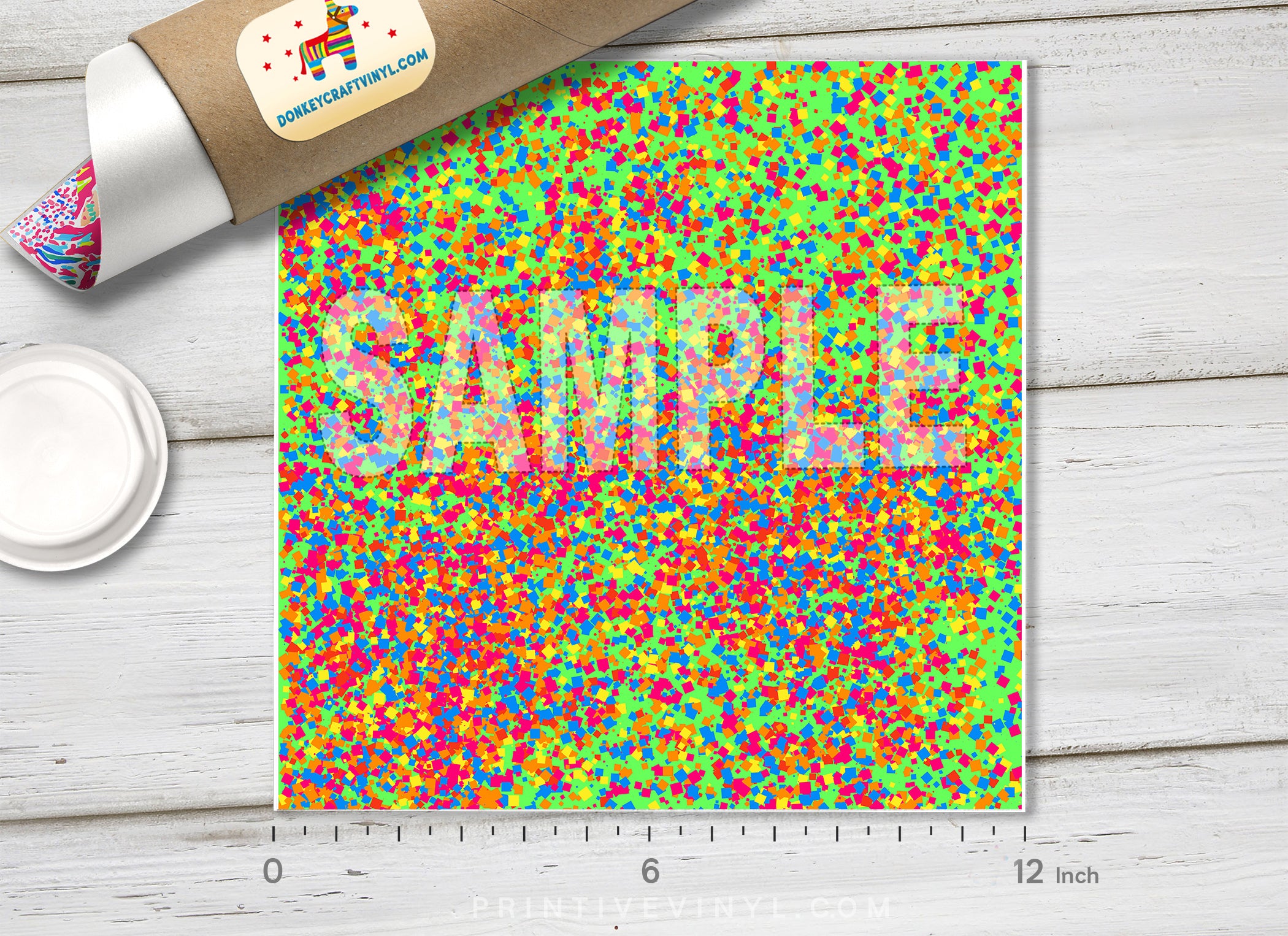 Abstract Confetti Patterned HTV  1347