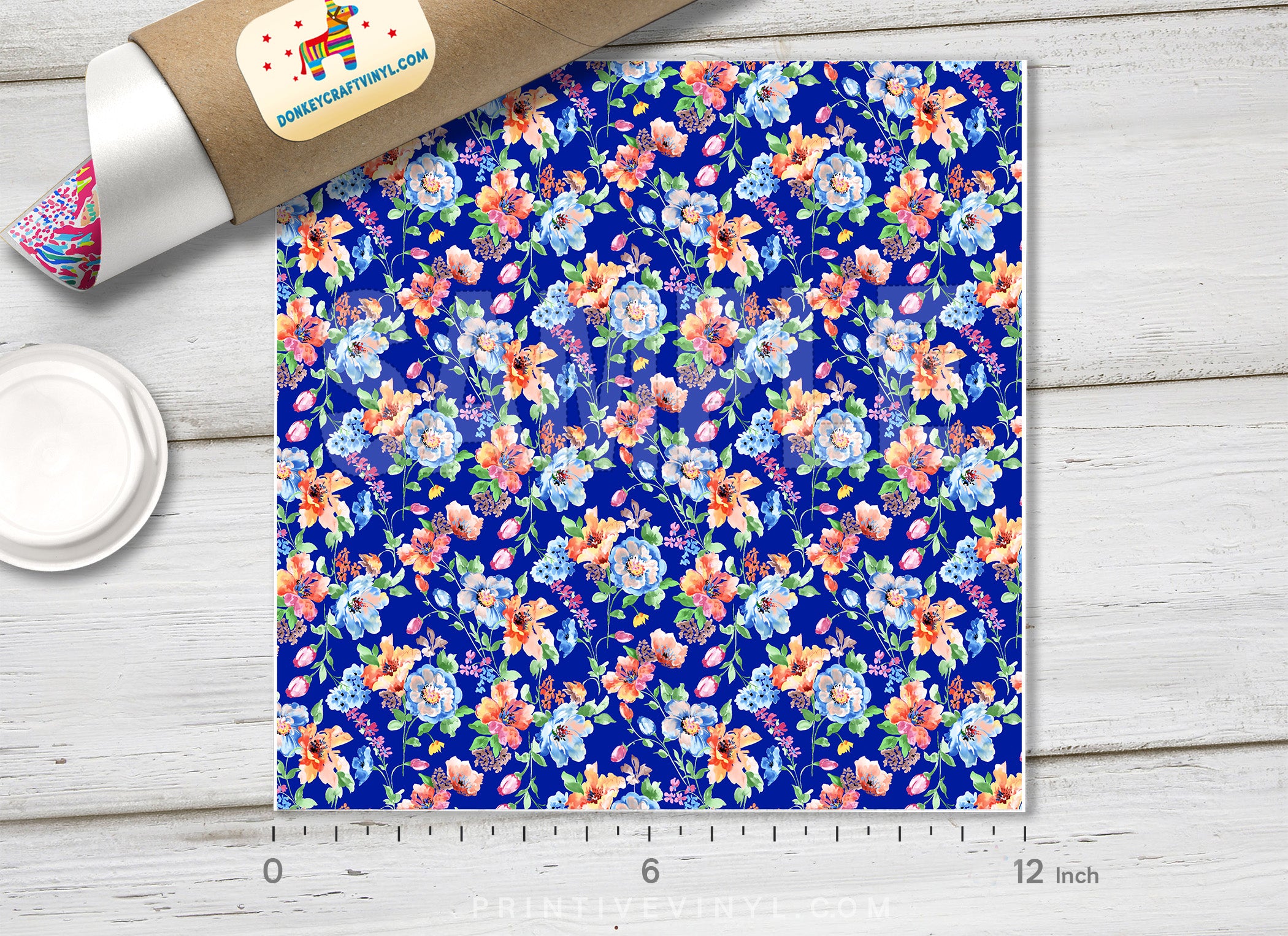 Floral Pattern Adhesive Vinyl 545