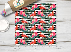 Tropical Flamingo Patterned Adhesive Vinyl 437