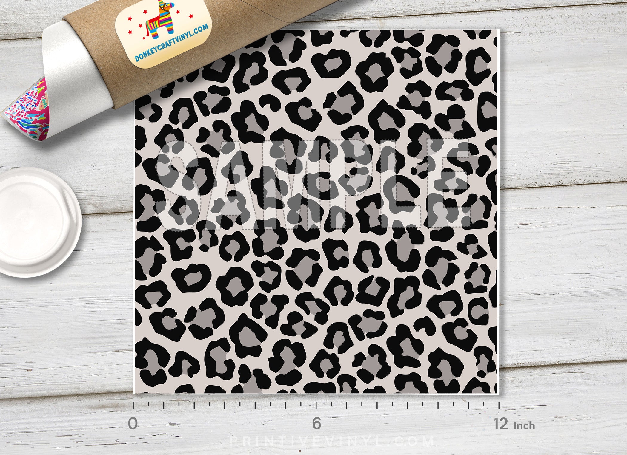 Leopard Patterned Adhesive Vinyl 001