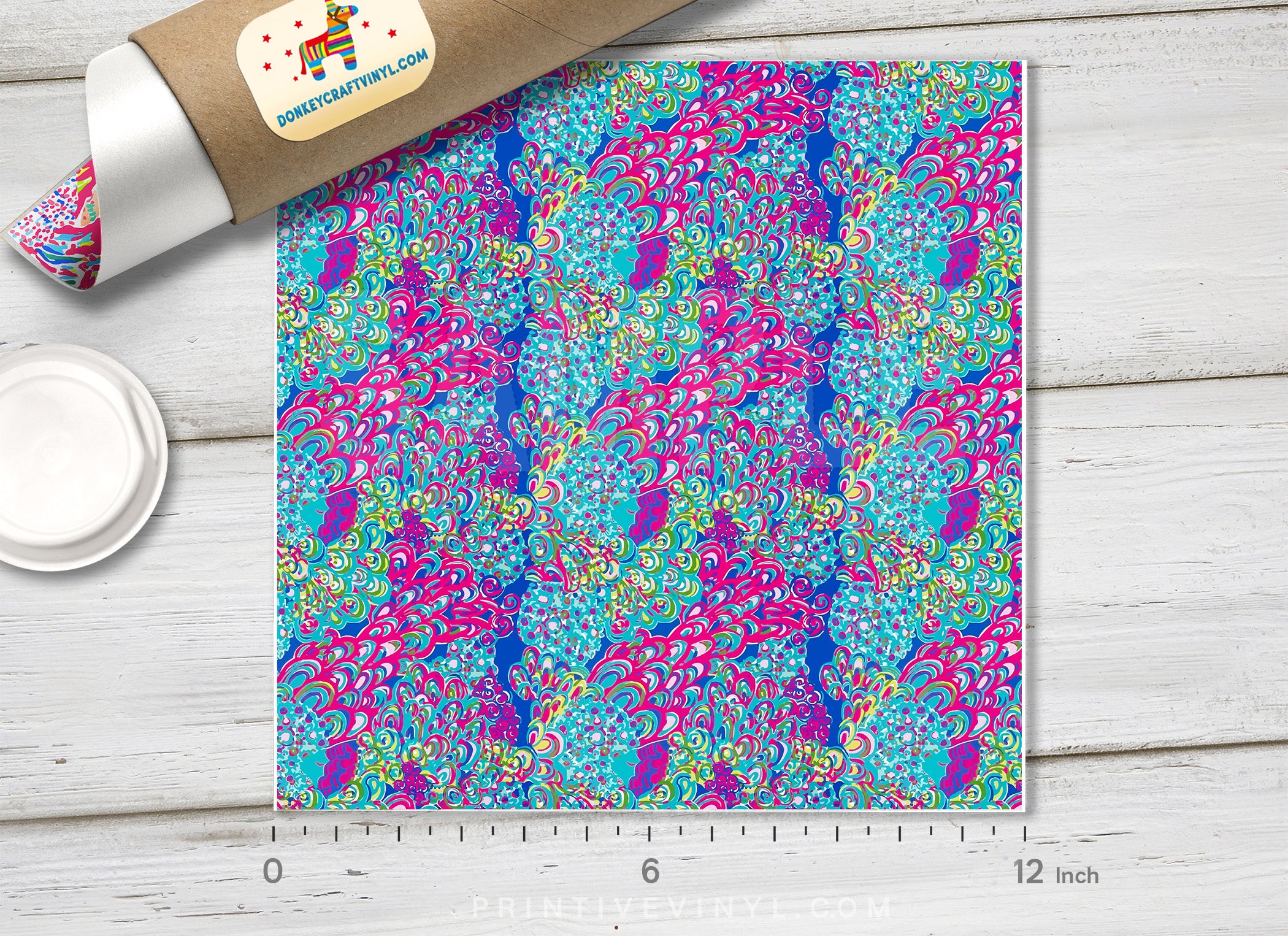 Lilly P Inspir Lagoon Patterned HTV L034