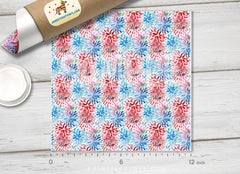 Watercolor Flowers      Patterned HTV 115