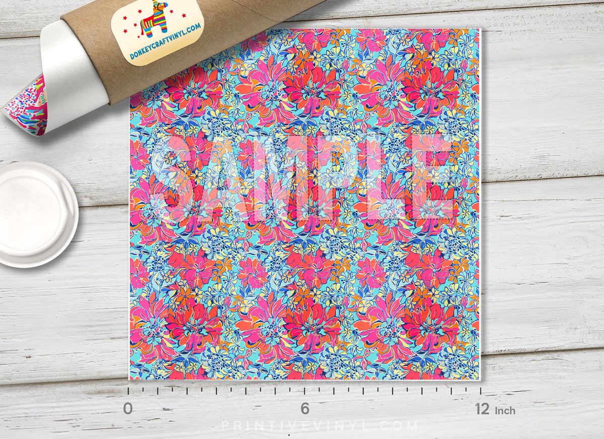BREEZY BABE Summer  Patterned HTV  L074