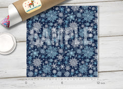 Snowflake Patterned HTV X001