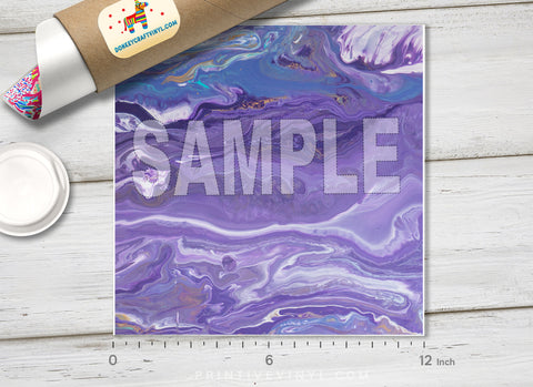 Abstract Oil Paint Marble Patterned HTV 895