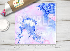 Blue Pink Marble Patterned HTV 1060
