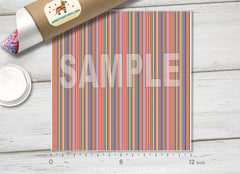 Rainbow Stripes Patterned Adhesive Vinyl 329