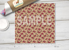 Rose Flower Patterned Adhesive Vinyl 293