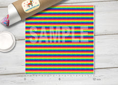 Watercolor Rainbow Patterned HTV- 937