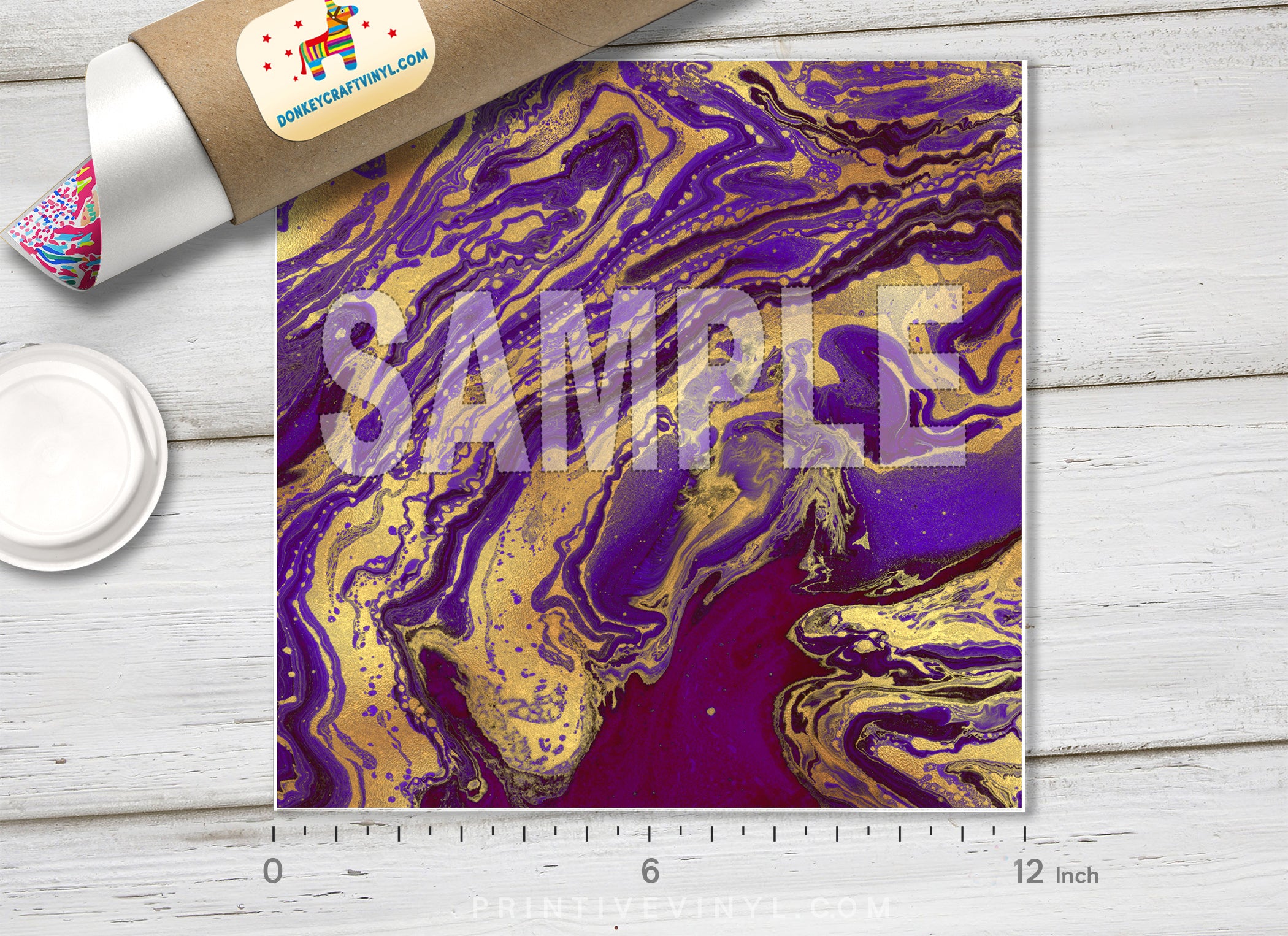 Purple Marble Patterned HTV 1058