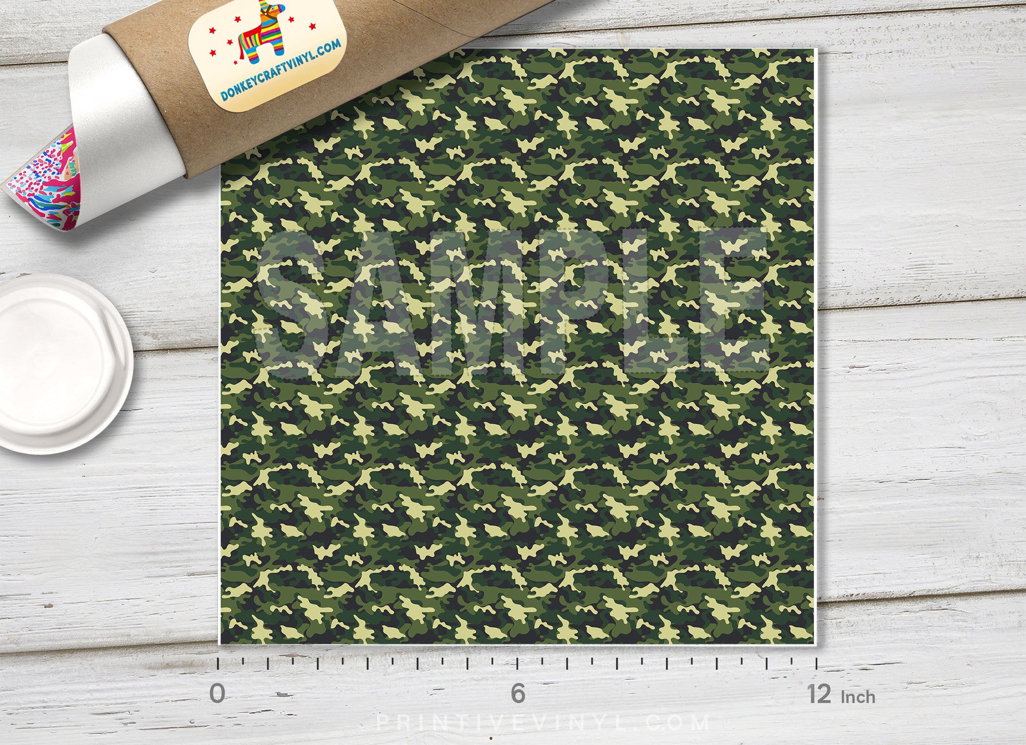 Military Camouflage Pattern Adhesive Vinyl 499