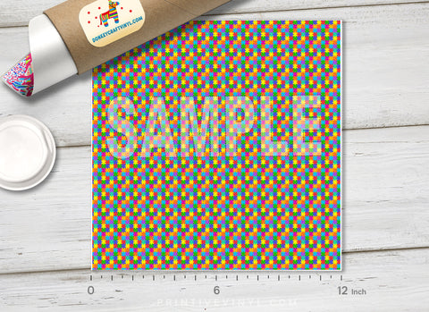 Autism puzzle Printed HTV-839