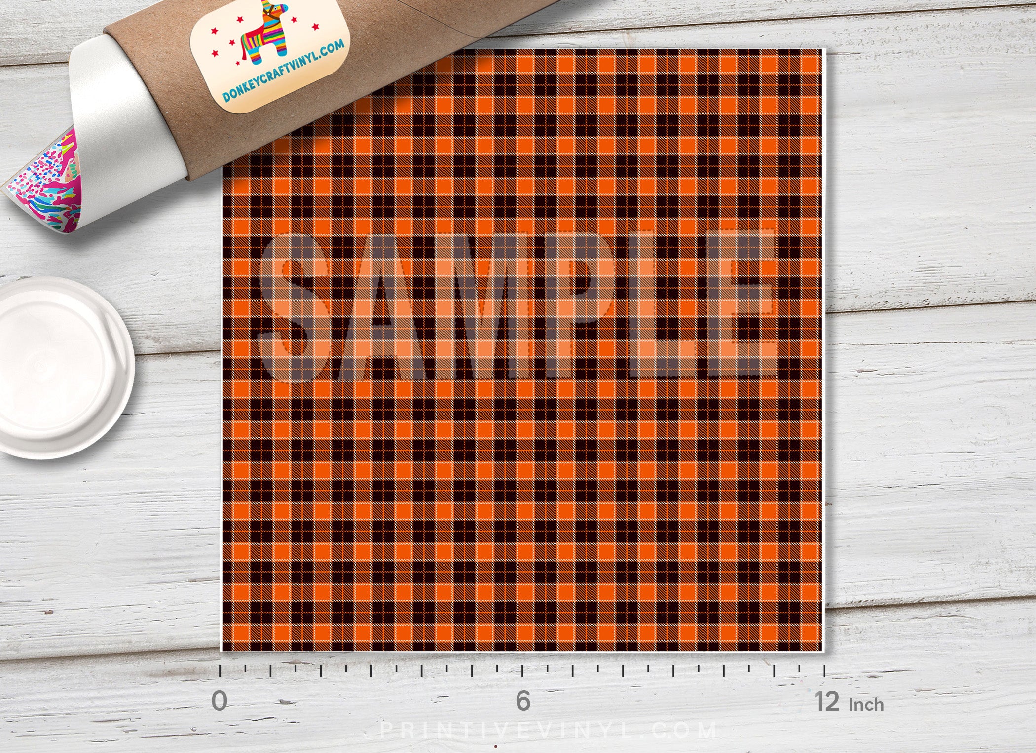 Plaid Pattern Adhesive Vinyl 567