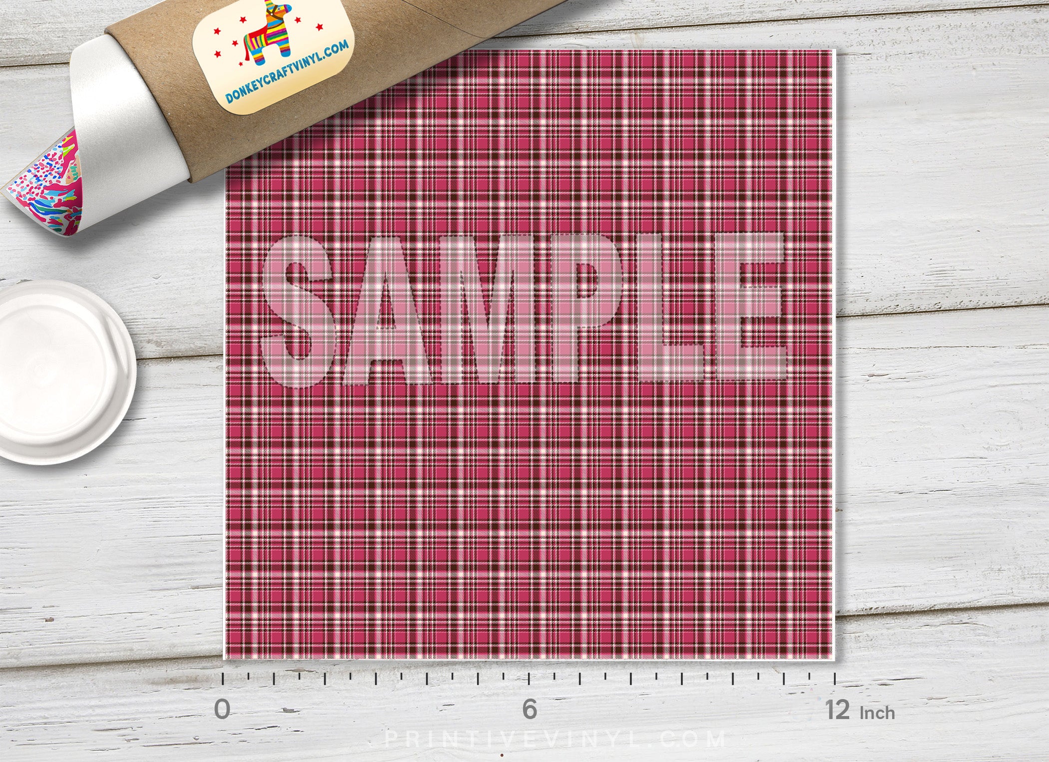 Plaid Pattern Adhesive Vinyl 591