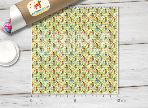 Mexican Cactus Patterned HTV 1142