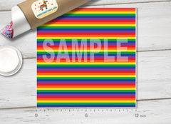 Rainbow Stripes Printed HTV- 904