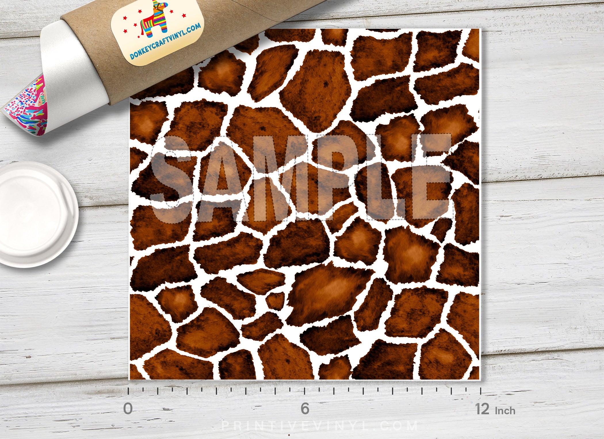 Giraffe Animal Print Pattern HTV-890