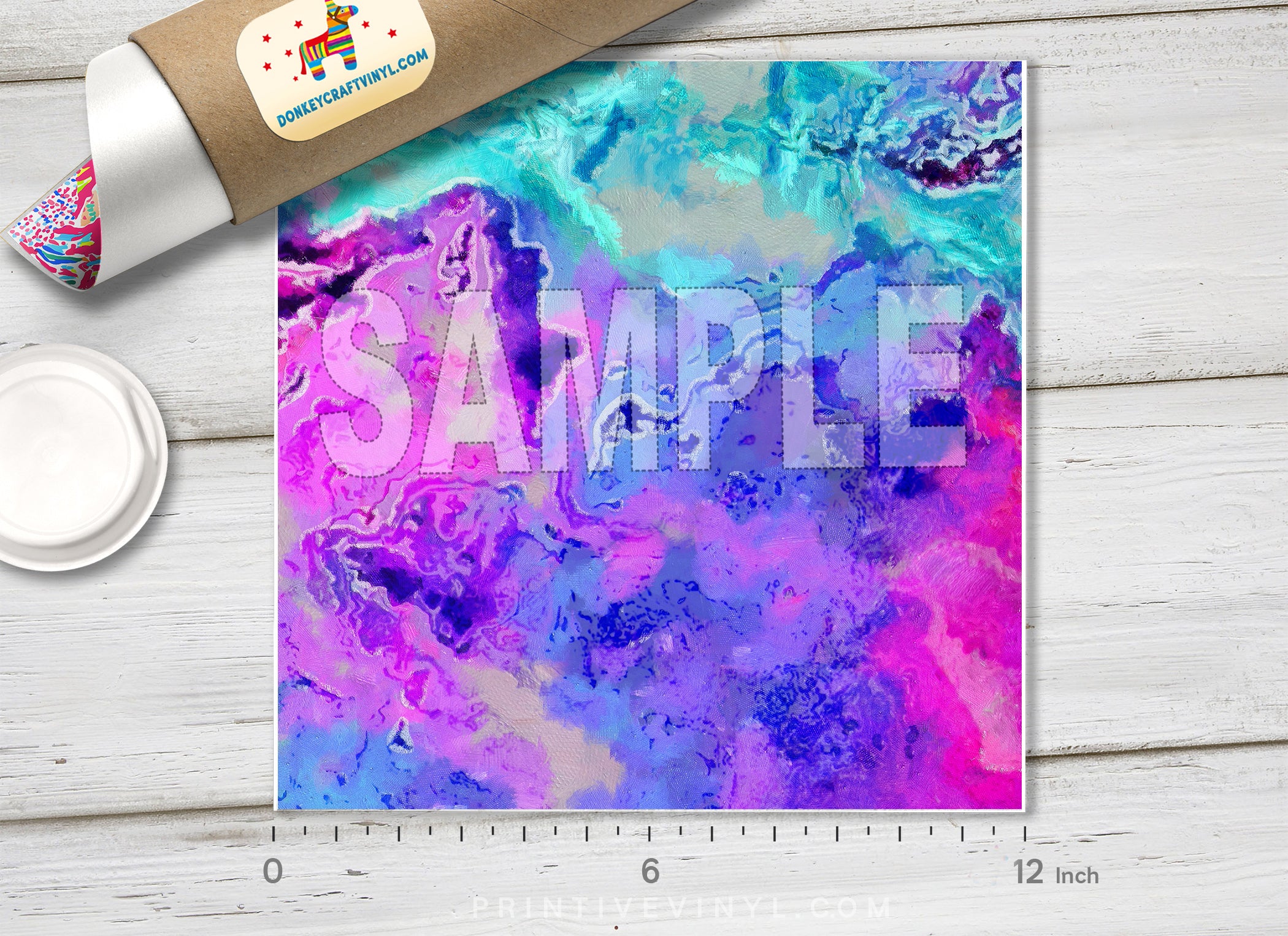 Abstract Htv Abstract Oil Paint Marble Patterned HTV 895 – Donkey Craft Vinyl