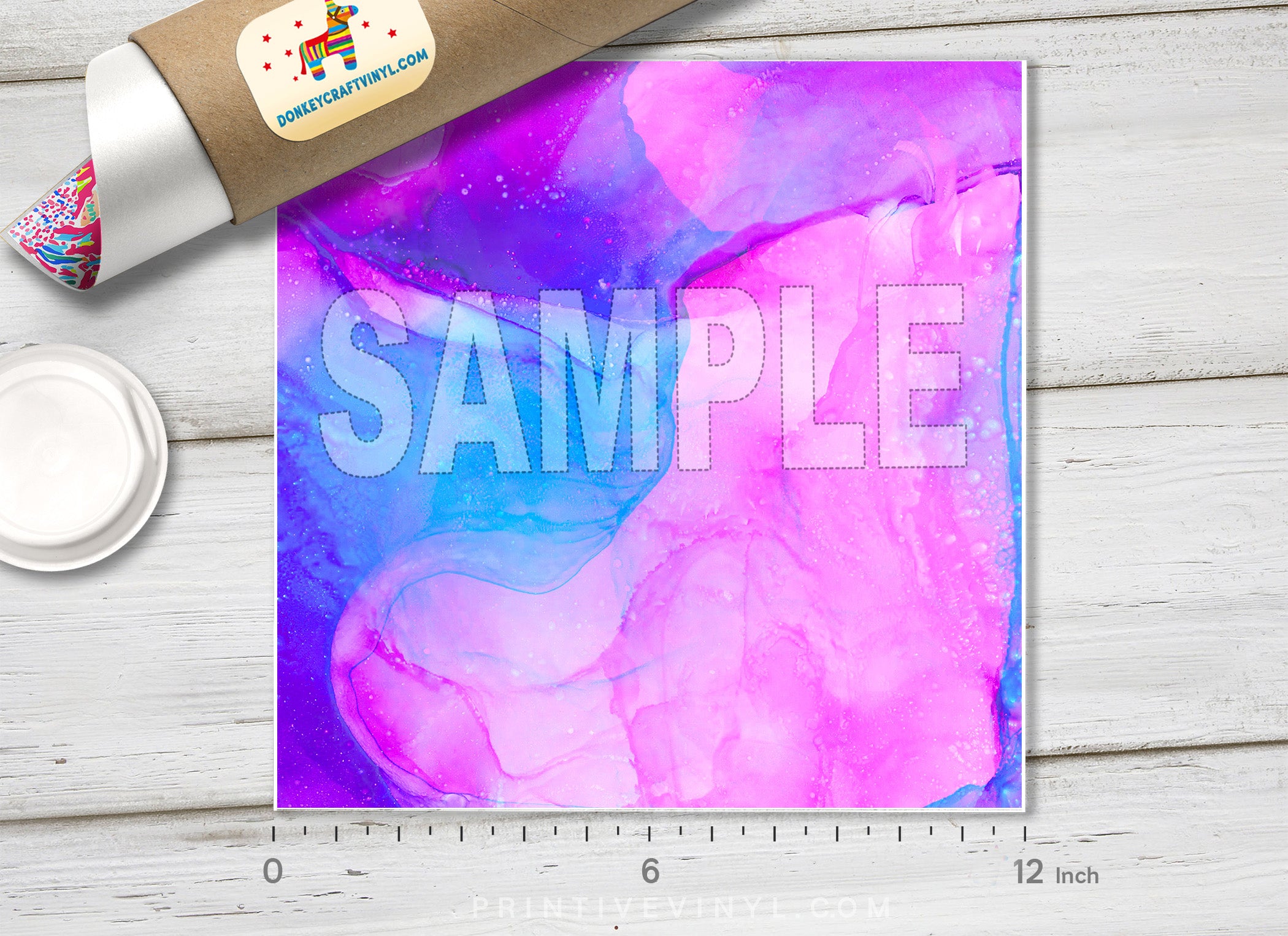 Abstract Watercolor Gradient Patterned HTV 893