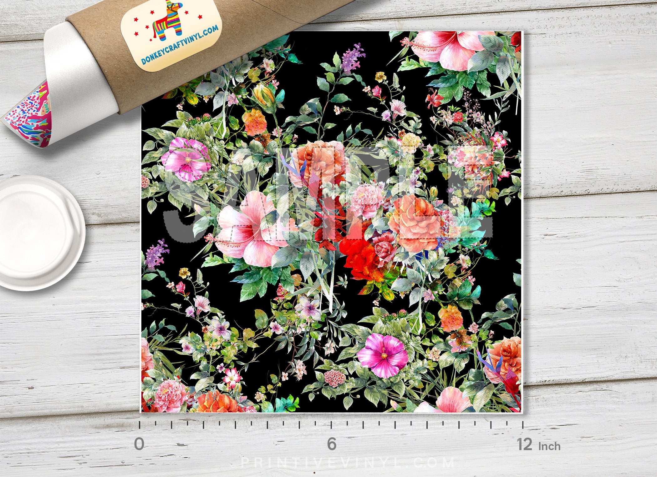 Flowers Patterned HTV 728