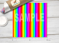 Rainbow Stripe Patterned HTV 079